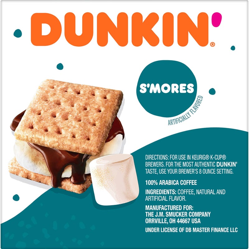 Dunkinâ€™ Sâ€™mores Flavored Coffee, 10 Keurig K-Cup Pods - Image 2